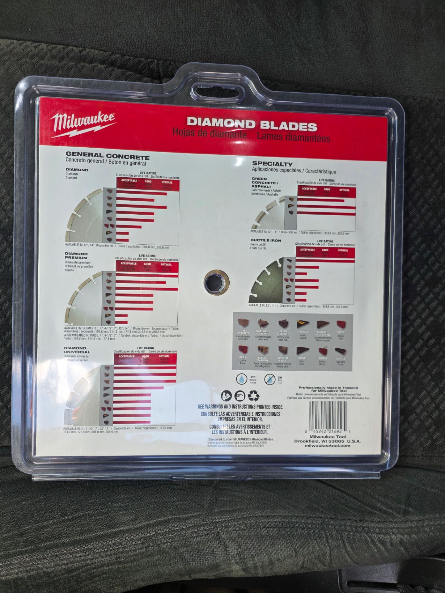 Milwaukee 9 in. Segmented Diamond Blade - for concrete NEW - photo 2