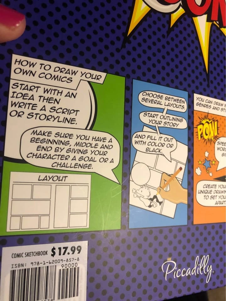 ⚽️ NEW Comic Sketch Book with Drawing Lessons - photo 4