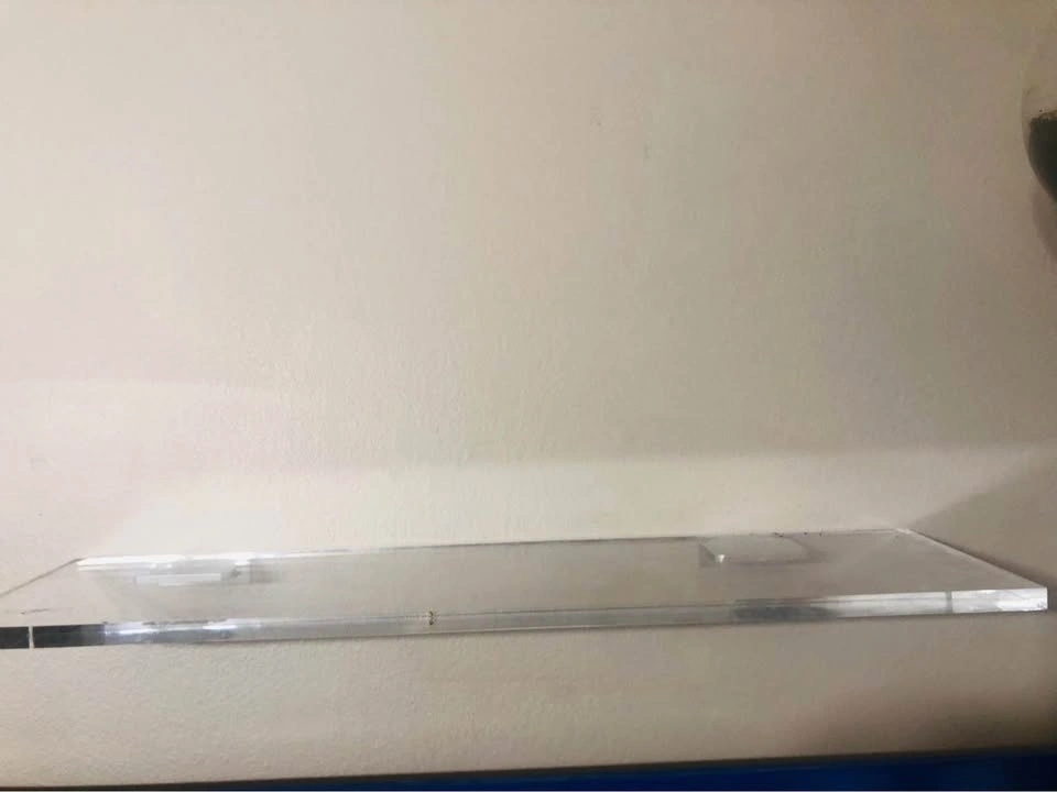 ⚽️ Clear Acrylic Shelf with Metal Brackets - photo 2