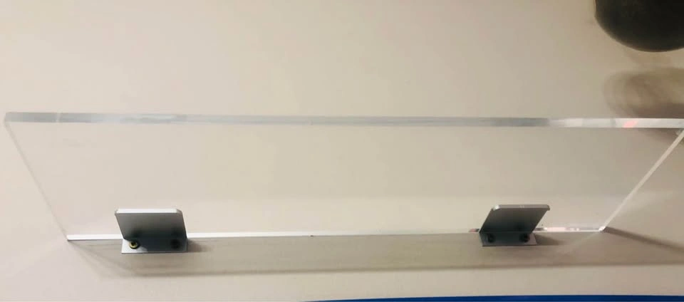 ⚽️ Clear Acrylic Shelf with Metal Brackets - photo 3