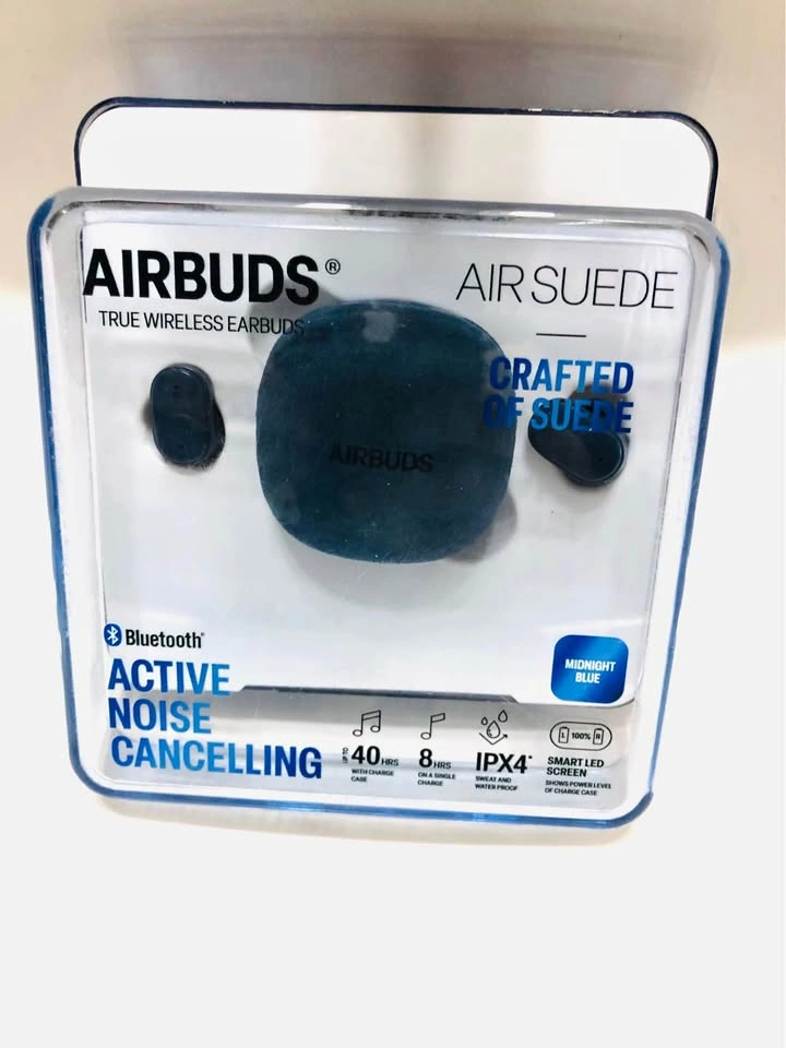⚽️ Airbuds Air Suede True Wireless Earbuds - Midnight Blue