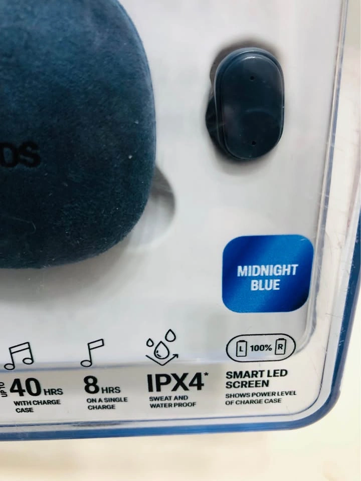 ⚽️ Airbuds Air Suede True Wireless Earbuds - Midnight Blue - photo 3