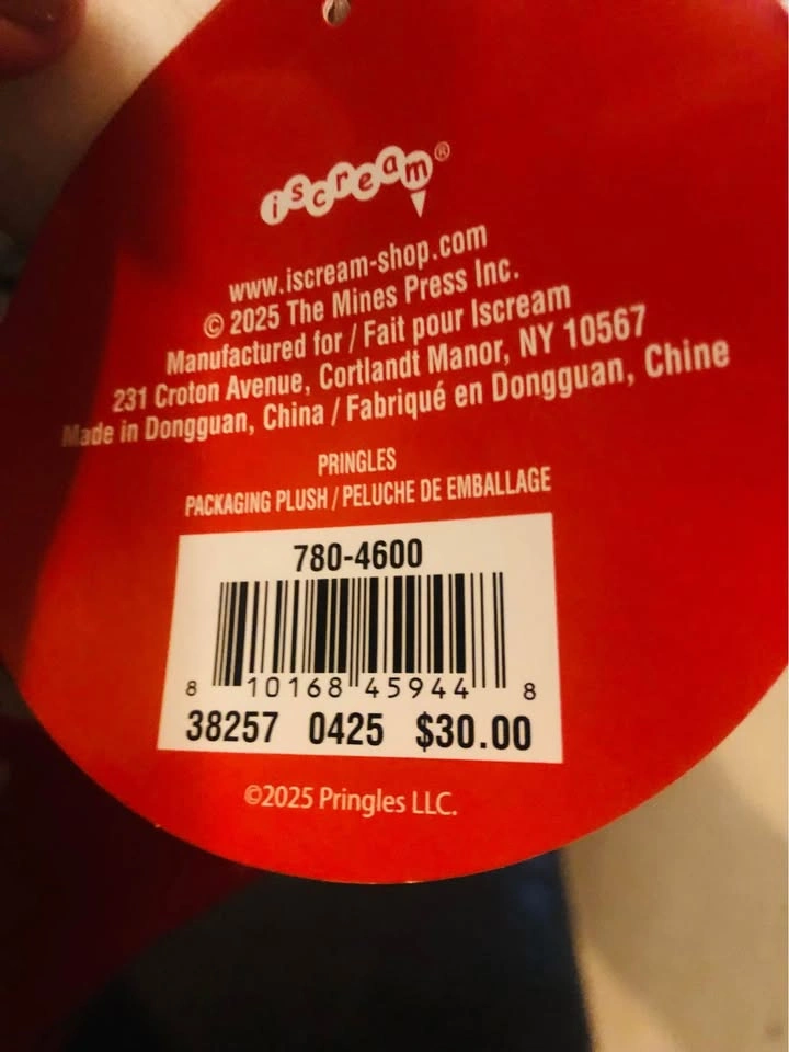 ⚽️ NEW Pringles Original Plush Can Stuffie - photo 2