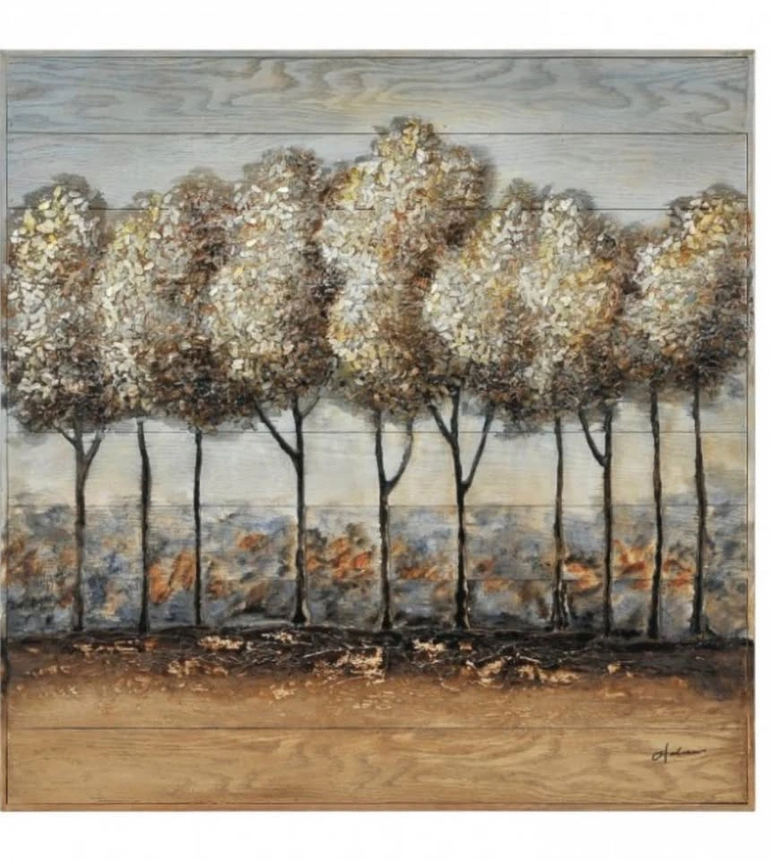 Notre Dame Design Blanding Wood Metal Wall Art 40x40 - photo 2