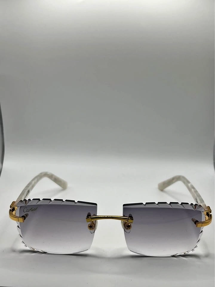 *(💲200)* Grey Diamond Cut Cartier Sunglasses
