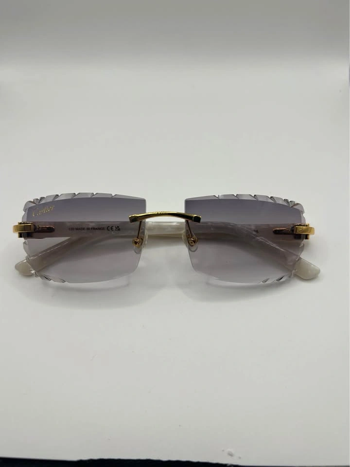 *(💲200)* Grey Diamond Cut Cartier Sunglasses - photo 4