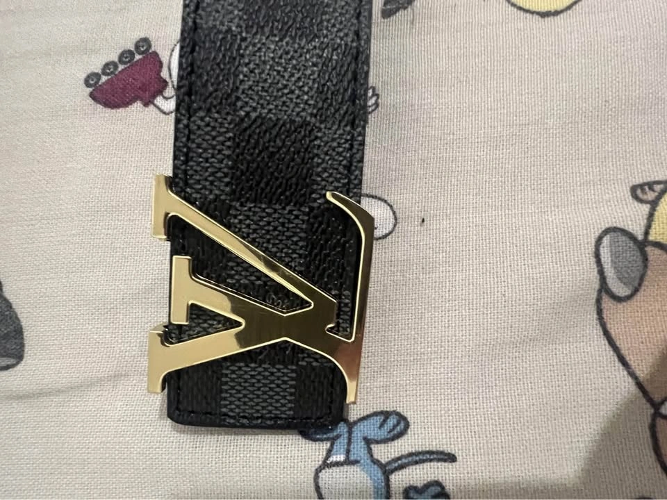 *(💲30)* Black Checkers Louis Vuitton Style Belt - photo 3