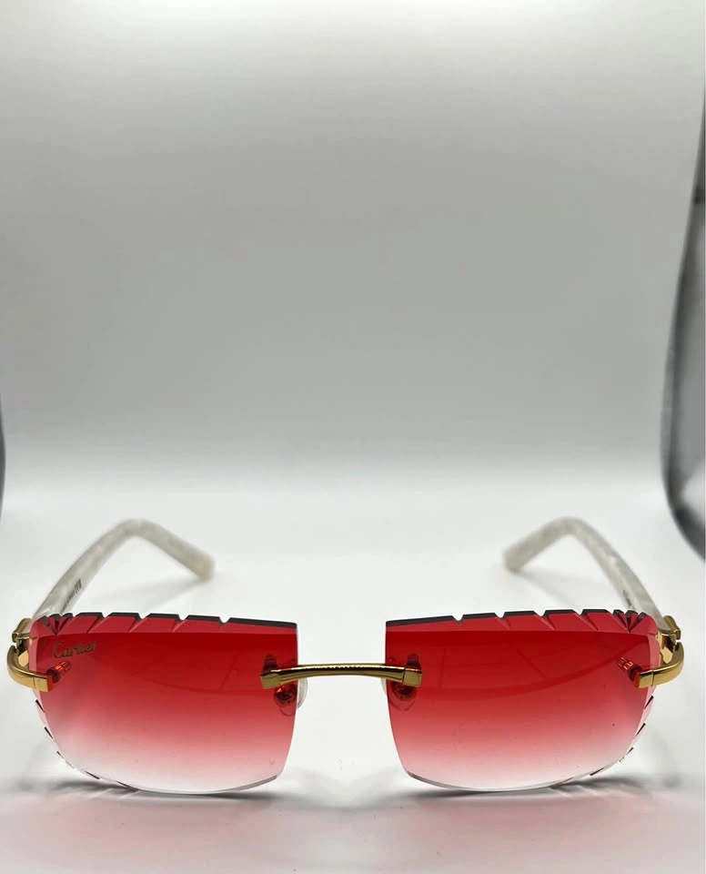 *(💲200)* Red Diamond cut Cartier sunglasses