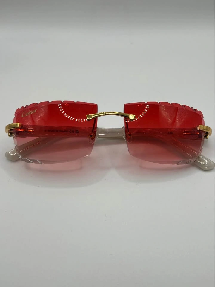 *(💲200)* Red Diamond cut Cartier sunglasses - photo 5