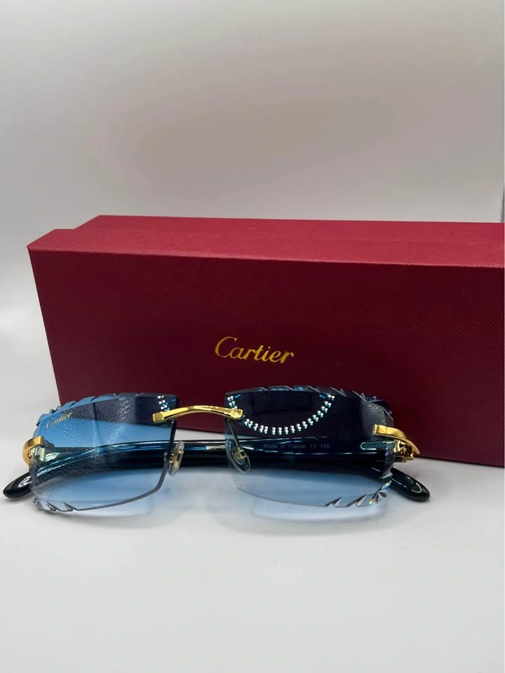 *(💲200)* Dark blue to white gradient Cartier sunglasses - photo 5