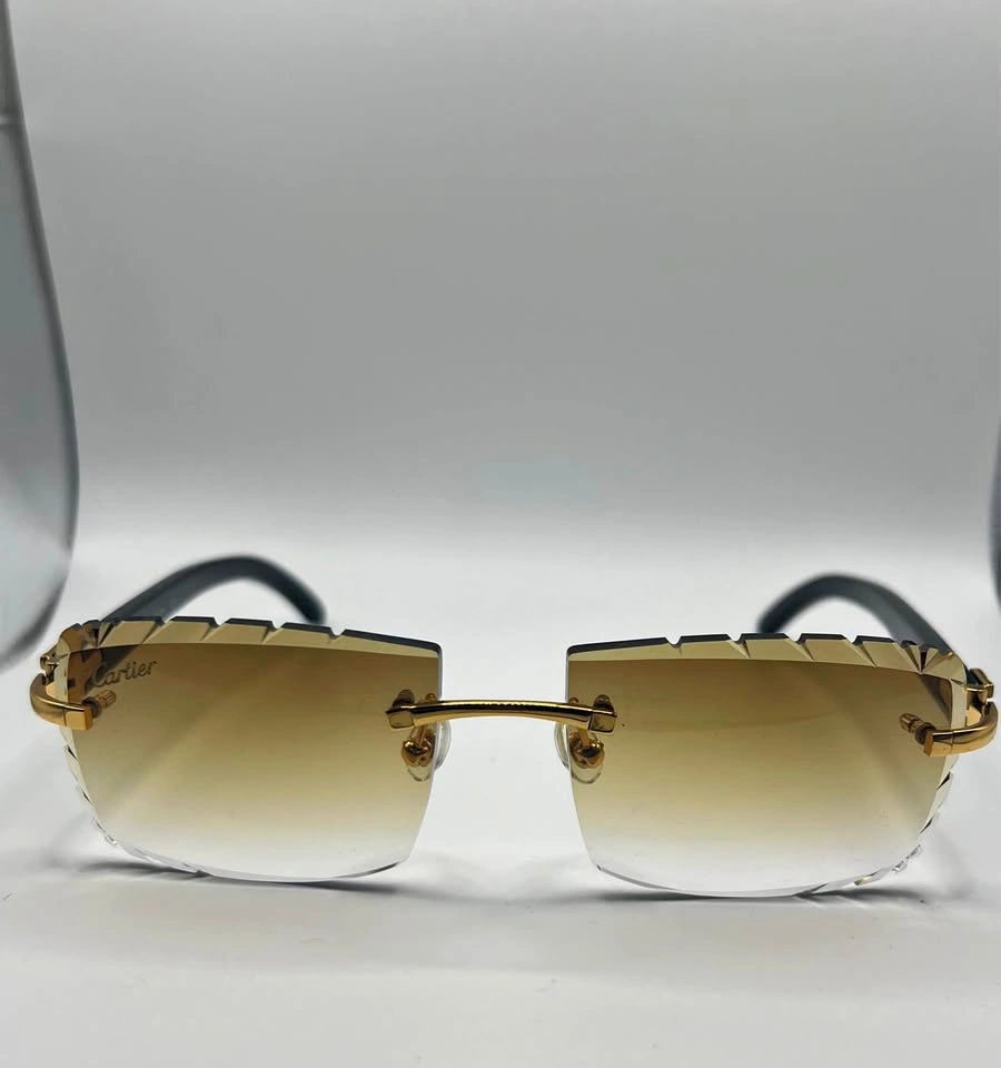 *(💲200)* Gold Cartier Diamond Cut Sunglasses
