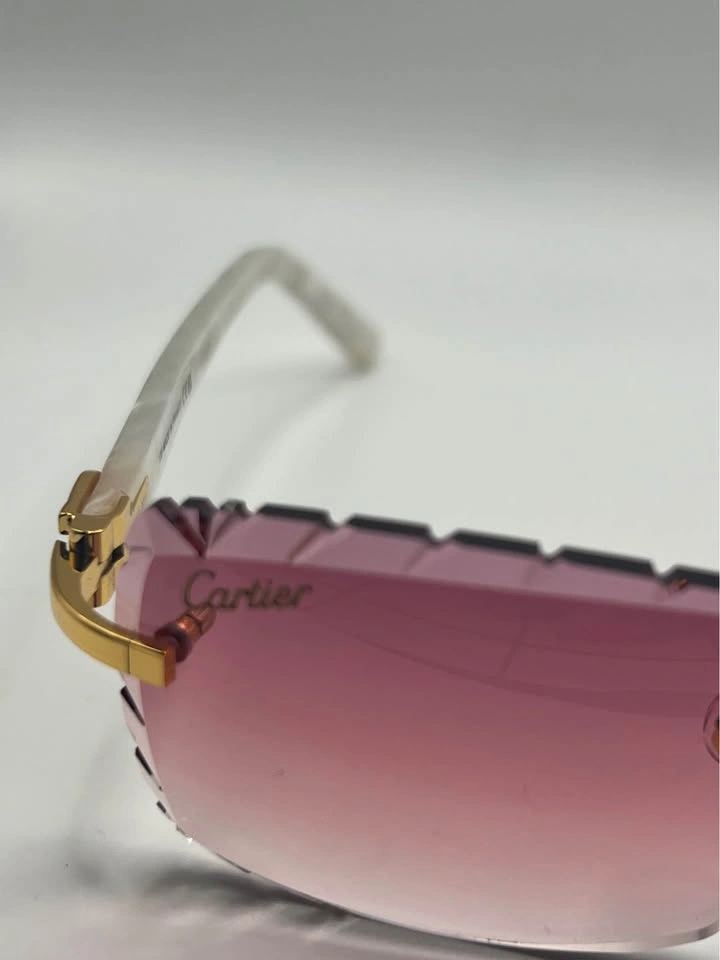 *(💲200)* Pink Diamond Cut Cartier Sunglasses - photo 2