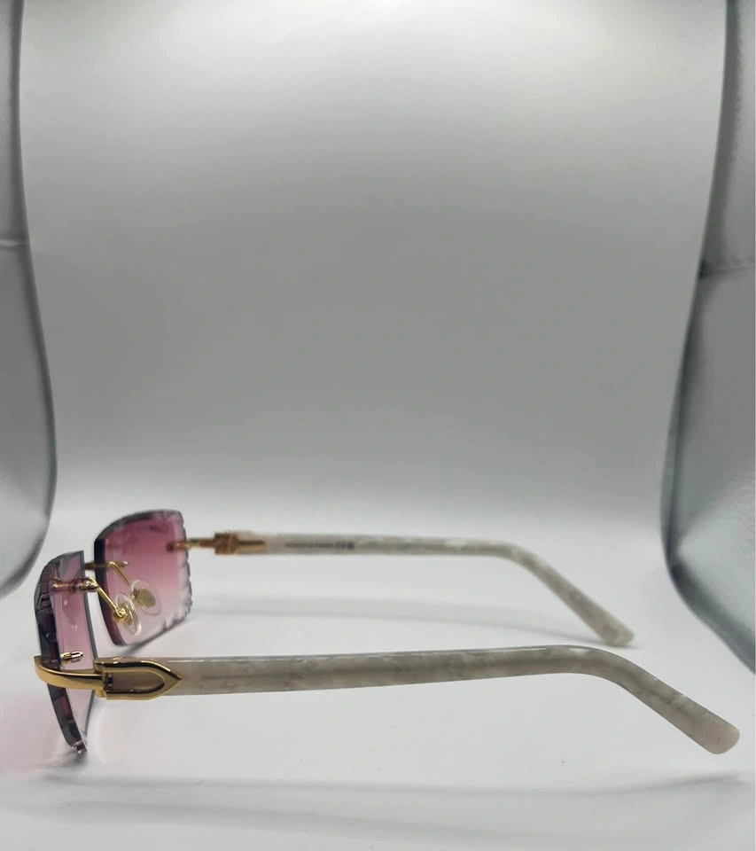 *(💲200)* Pink Diamond Cut Cartier Sunglasses - photo 3
