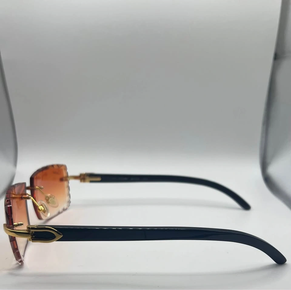 *(💲200)* Orange Diamond Cut Cartier Sunglasses - photo 3