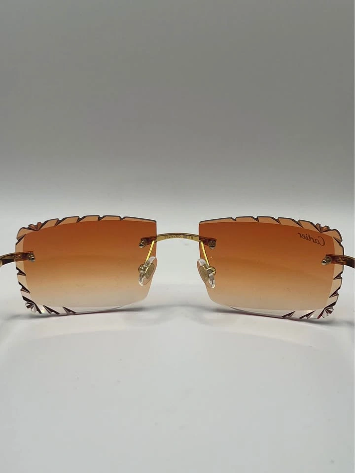 *(💲200)* Orange Diamond Cut Cartier Sunglasses - photo 4