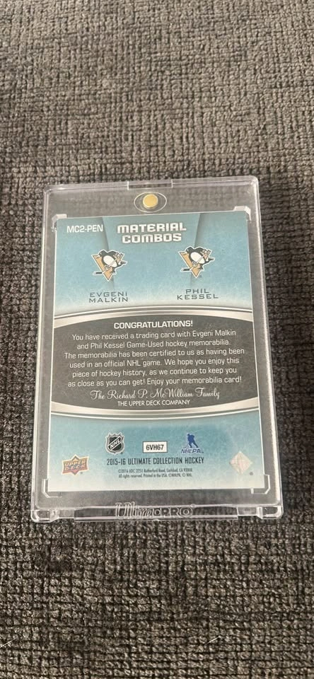 2015-16 Upper Deck Ultimate Evgeni Malkin Phil Kessel 01/10 - photo 2