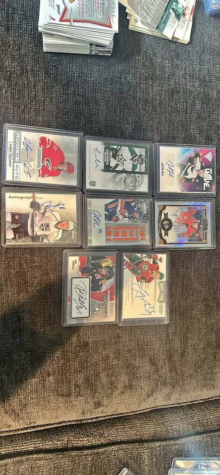 NHL Autograph Rookie Hockey Card Lot