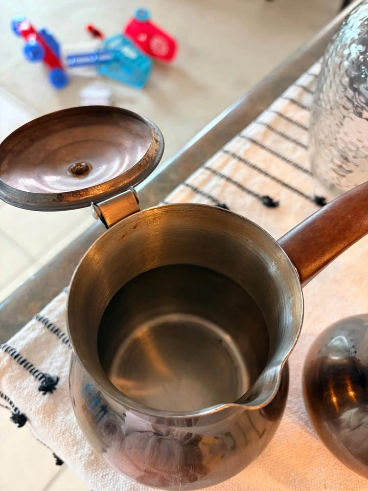Set of 2 Copper Turkish Coffee Pots - photo 3