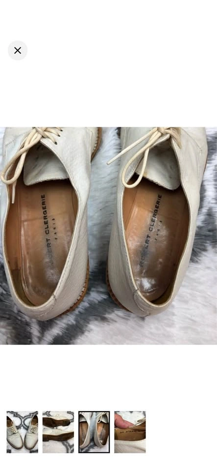 Robert Clergerie White Oxfords 8.5 B