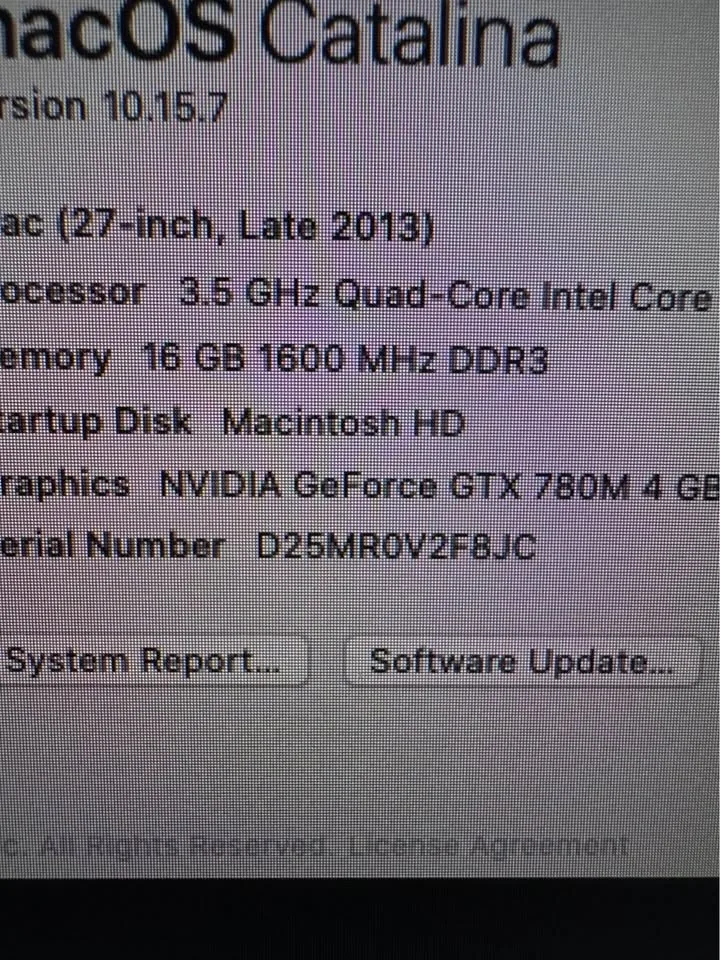 Apple iMac (27-inch, Late 2013) OS Catalina - photo 5
