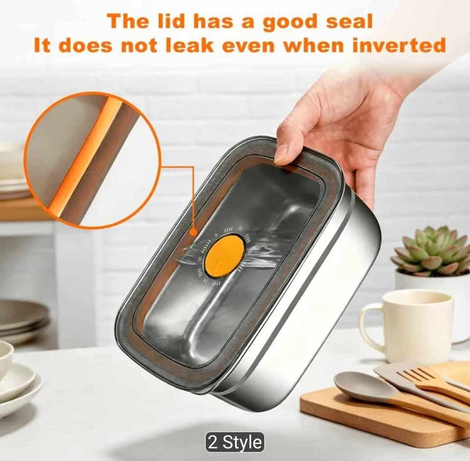 Brand new Large capacity 1500ml airtight stainless steel contain - photo 3