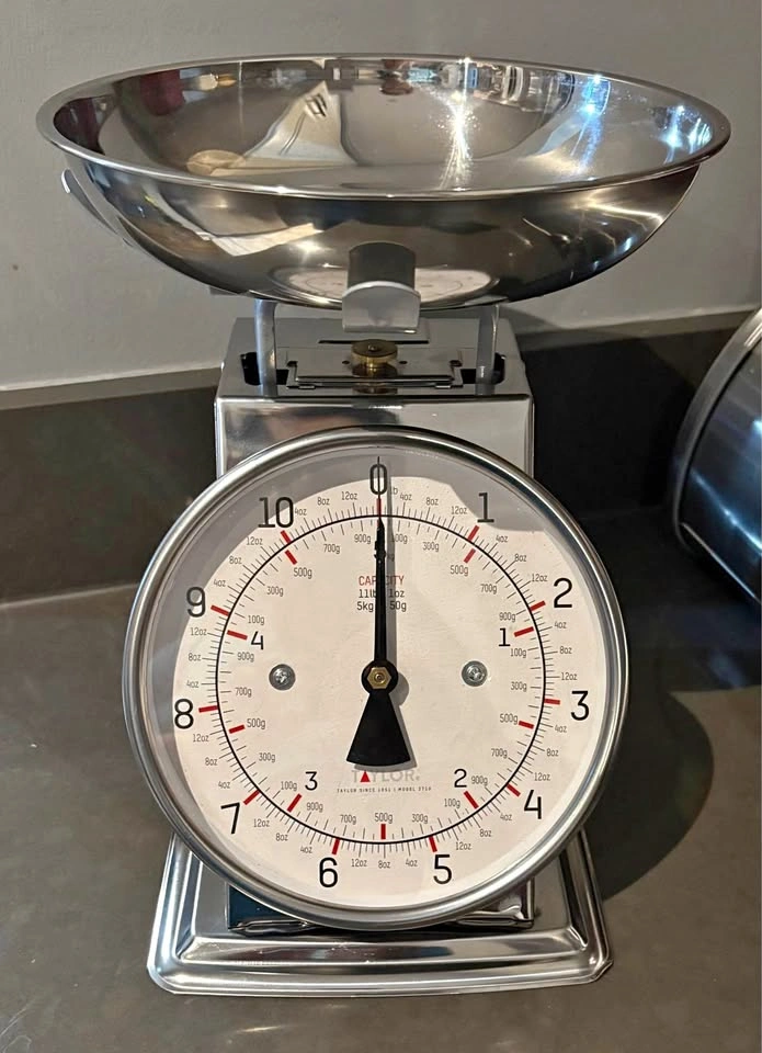 Taylor 3710 Mechanical Kitchen Scale, 11lb/5kg Capacity