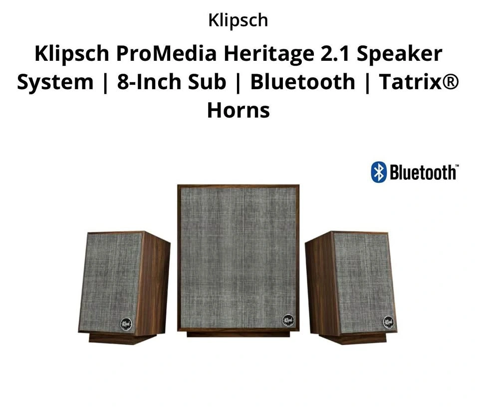 Klipsch ProMedia Heritage 2.1 Speaker System