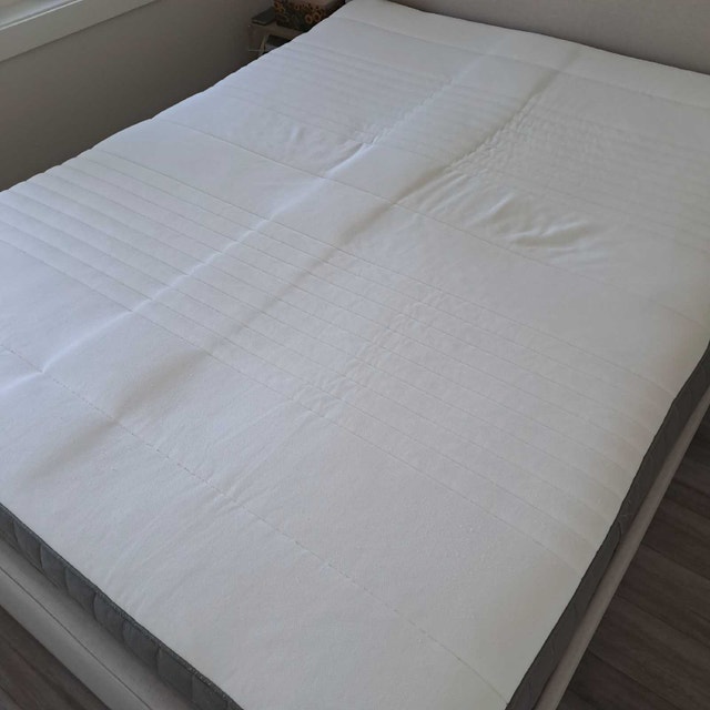 IKEA Queen Mattress & Protector - photo 5