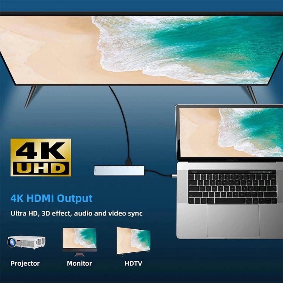 Brand new 8 in 1 USB C Hub with 4K HDMI - photo 2
