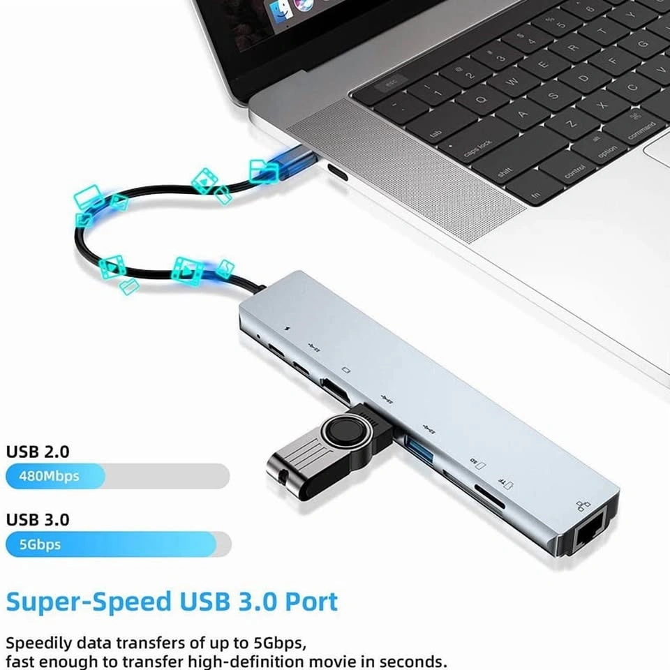 Brand new 8 in 1 USB C Hub with 4K HDMI - photo 3