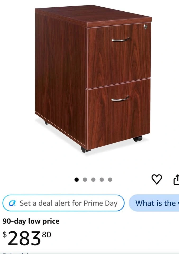 Mobile Pedestal Cabinet 16x22x28.25 Inch - photo 3