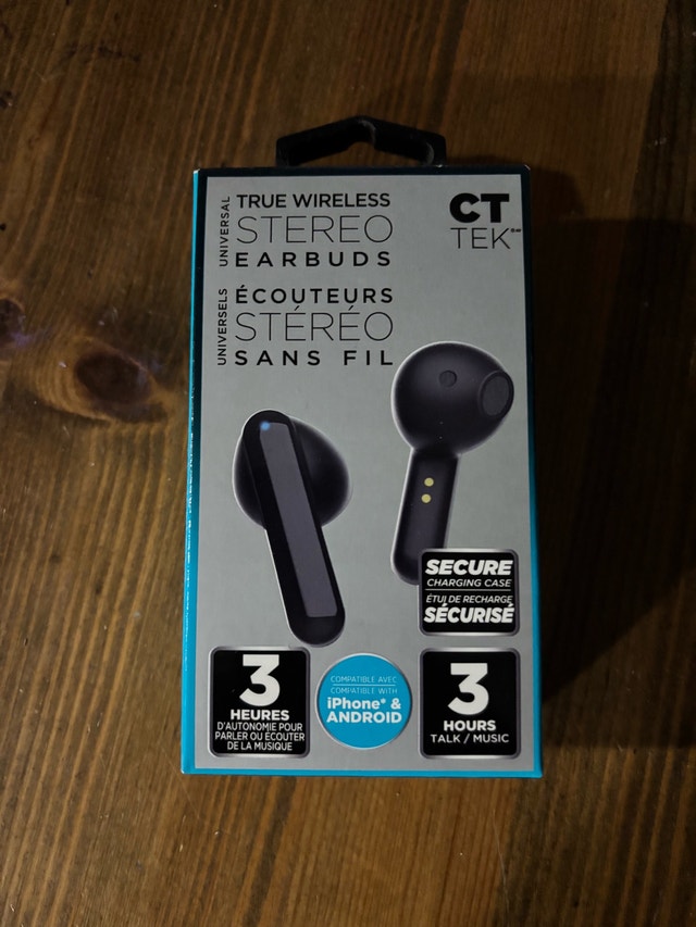 CT Tek True Wireless Stereo Earbuds -giftable