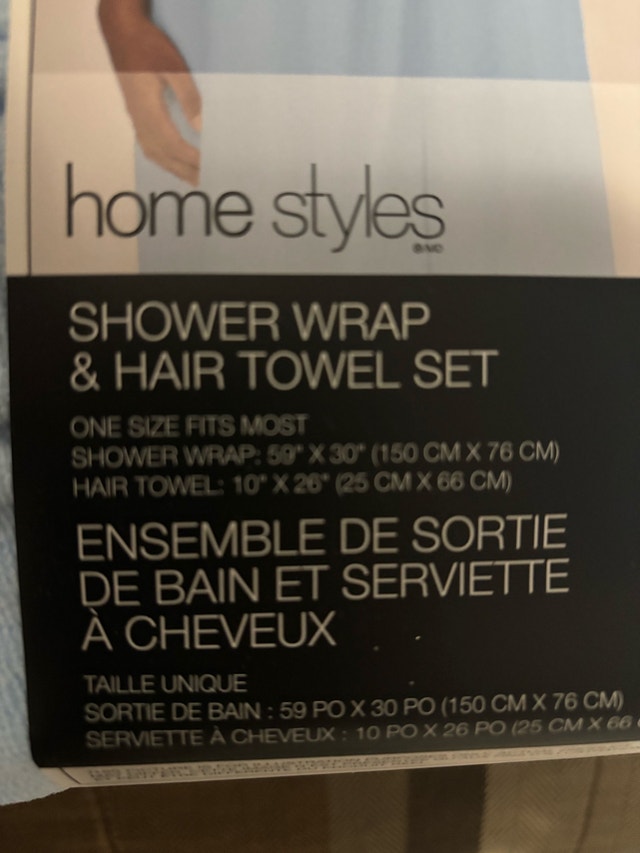 Home Styles Shower Wrap & Hair Towel Set - photo 2