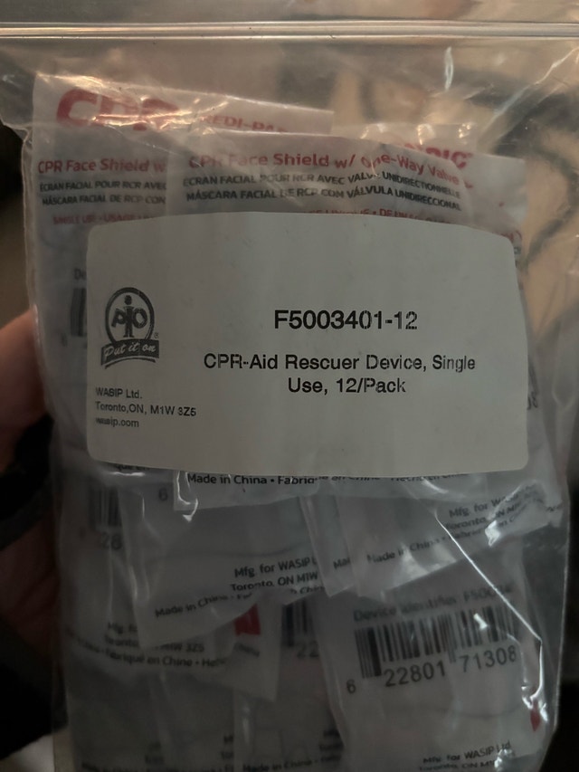 CPR Face Shields- sealed