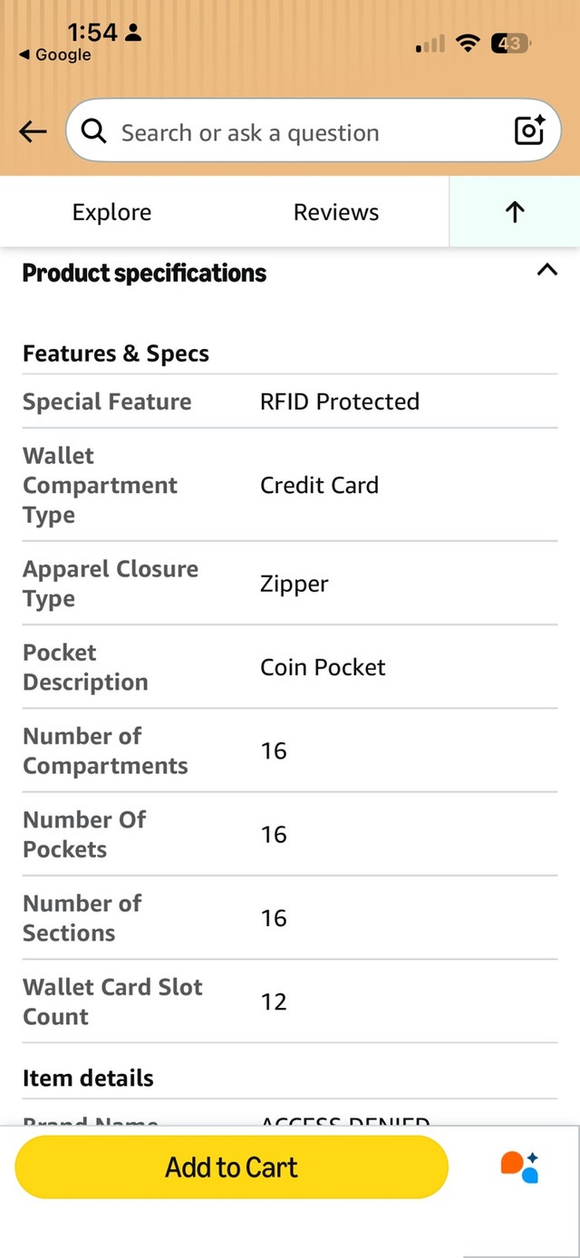 Access Denied Wallet- Giftable with box - photo 4