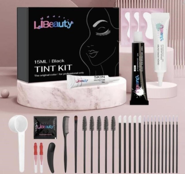 NEW LIBEAUTY 15ML EYELASH TINTING KIT (BROWN) SEALED SET
