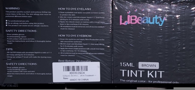 NEW LIBEAUTY 15ML EYELASH TINTING KIT (BROWN) SEALED SET - photo 2