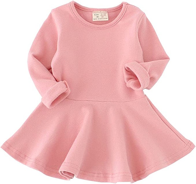 NEW 9-18 Months Dresses CSBKS Toddler Baby Girls Long Sleeve
