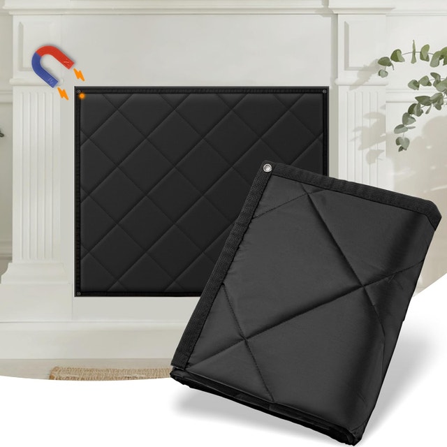 NEW MyLifeUNIT Magnetic Fireplace Blanket Cover, 45 x 34
