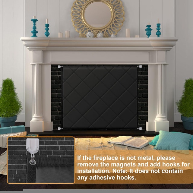 NEW MyLifeUNIT Magnetic Fireplace Blanket Cover, 45 x 34 - photo 3