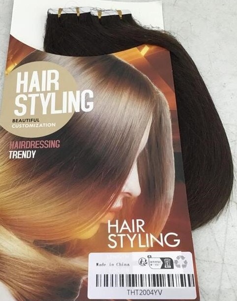 NEW MY-LADY Tape In Hair Extensions Human Hair 16 Inch #4 Brown - photo 2