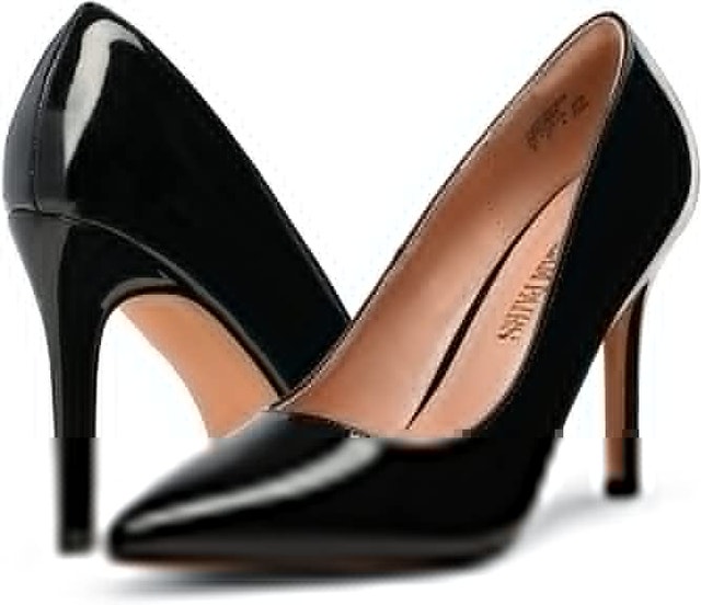NEW 7.5 Black DREAM PAIRS Women's High Heel Pump Shoes - photo 3
