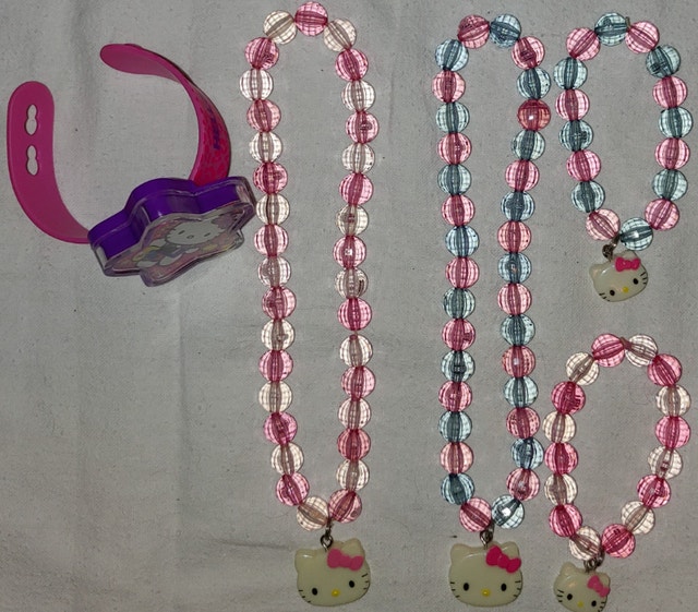 Hello Kitty Costume Jewelry - Necklaces, Bracelets, Watch, Decal