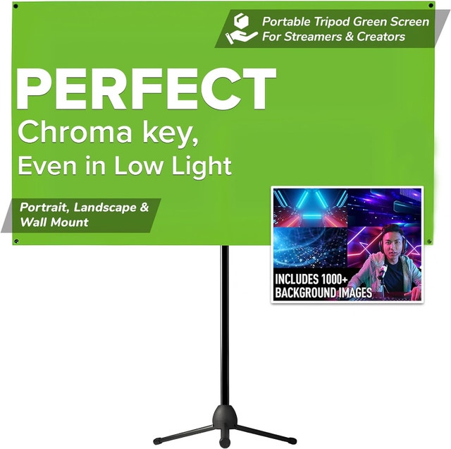 NEW Valera Explorer 70 Inch Portable Green Screen Backdrop