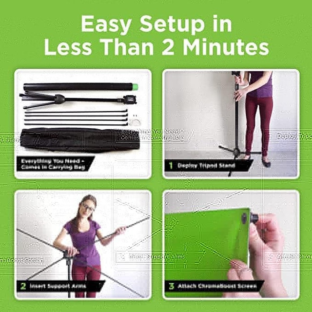 NEW Valera Explorer 70 Inch Portable Green Screen Backdrop - photo 3