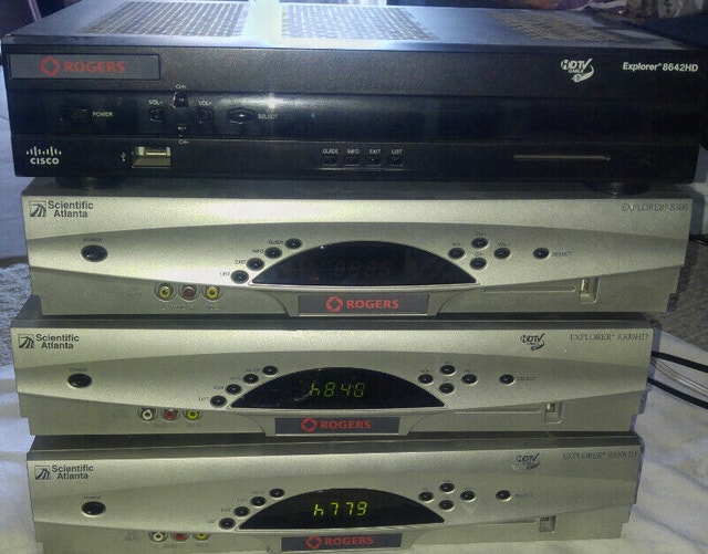 4 Rogers PVR's - Scientific Atlanta 8300 & Cisco Explorer 8642HD - photo 2