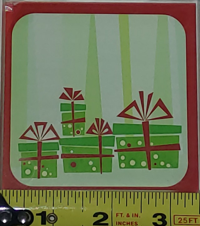 NEW Dana Collin Collection 4 Glass Holiday Christmas Coasters - photo 3