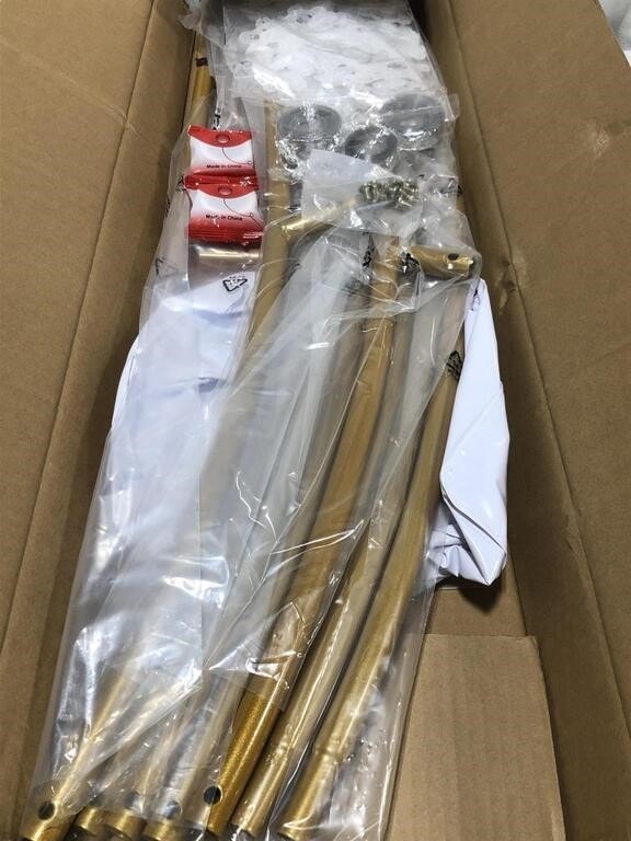 NEW LANGXUN 7.2ft Gold Metal Round Balloon Arch Kit - photo 4