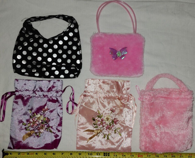 Qty 5 x Mini Purses Great for Kid's Dress Up
