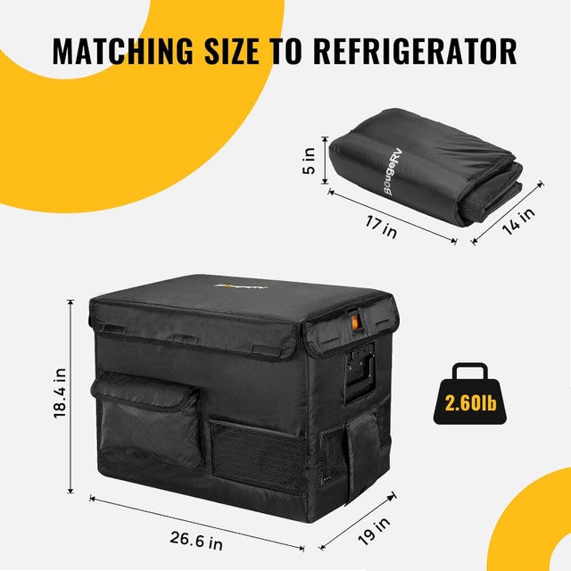 NEW BougeRV 37 Quart Insulated Protective Cover 12 Volt Portable - photo 3